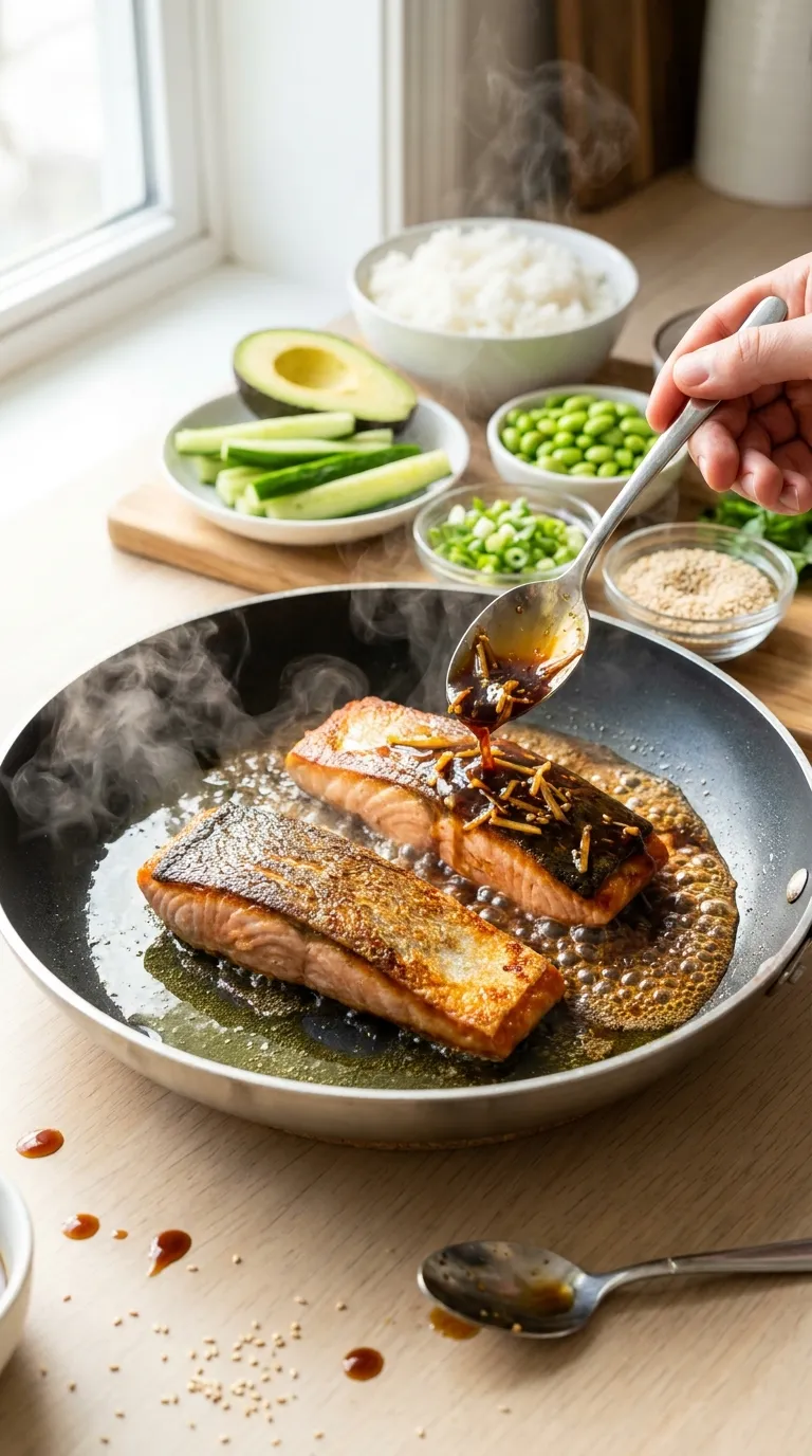 TERIYAKI SALMON BOWLS CRISPY 30 MINUTE MEAL 3 How to Make Teriyaki Salmon Bowls