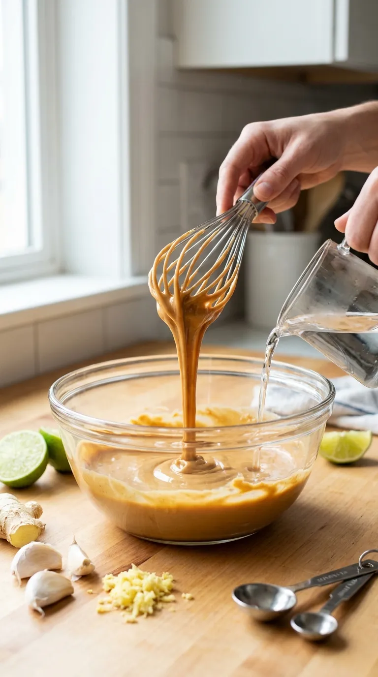 How to Make Thai Peanut Salad Dressing