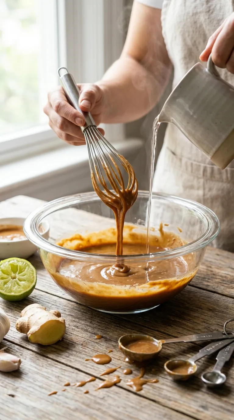 THAI PEANUT SAUCE READY IN FIVE MINUTES 3 How to Make Thai Peanut Sauce