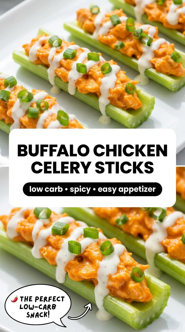 Buffalo Chicken Celery Sticks Recipe