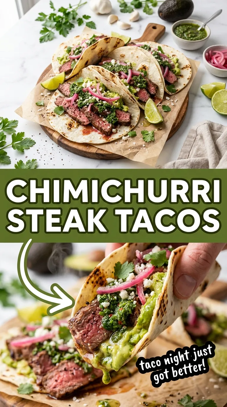 CHIMICHURRI STEAK TACOS BEST EVER RECIPE 4 Chimichurri Steak Tacos Recipe