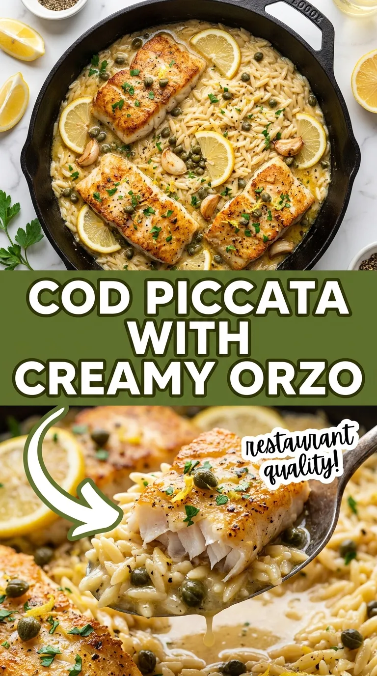 Cod Piccata With Orzo Recipe