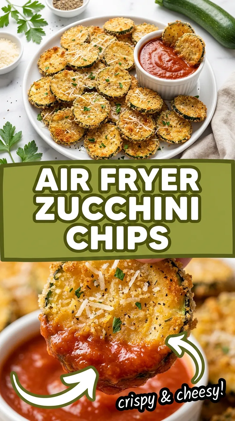 CRISPY AIR FRYER ZUCCHINI CHIPS IN 10 MIN 4 Air Fryer Zucchini Chips Recipe