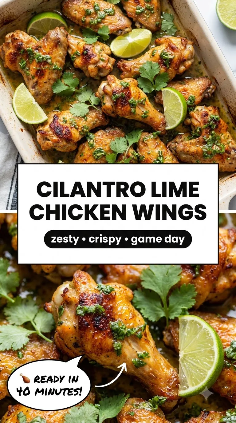 CRISPY CILANTRO LIME CHICKEN WINGS IN 5 MINUTES 2 Crispy Cilantro Lime Chicken Wings Recipe