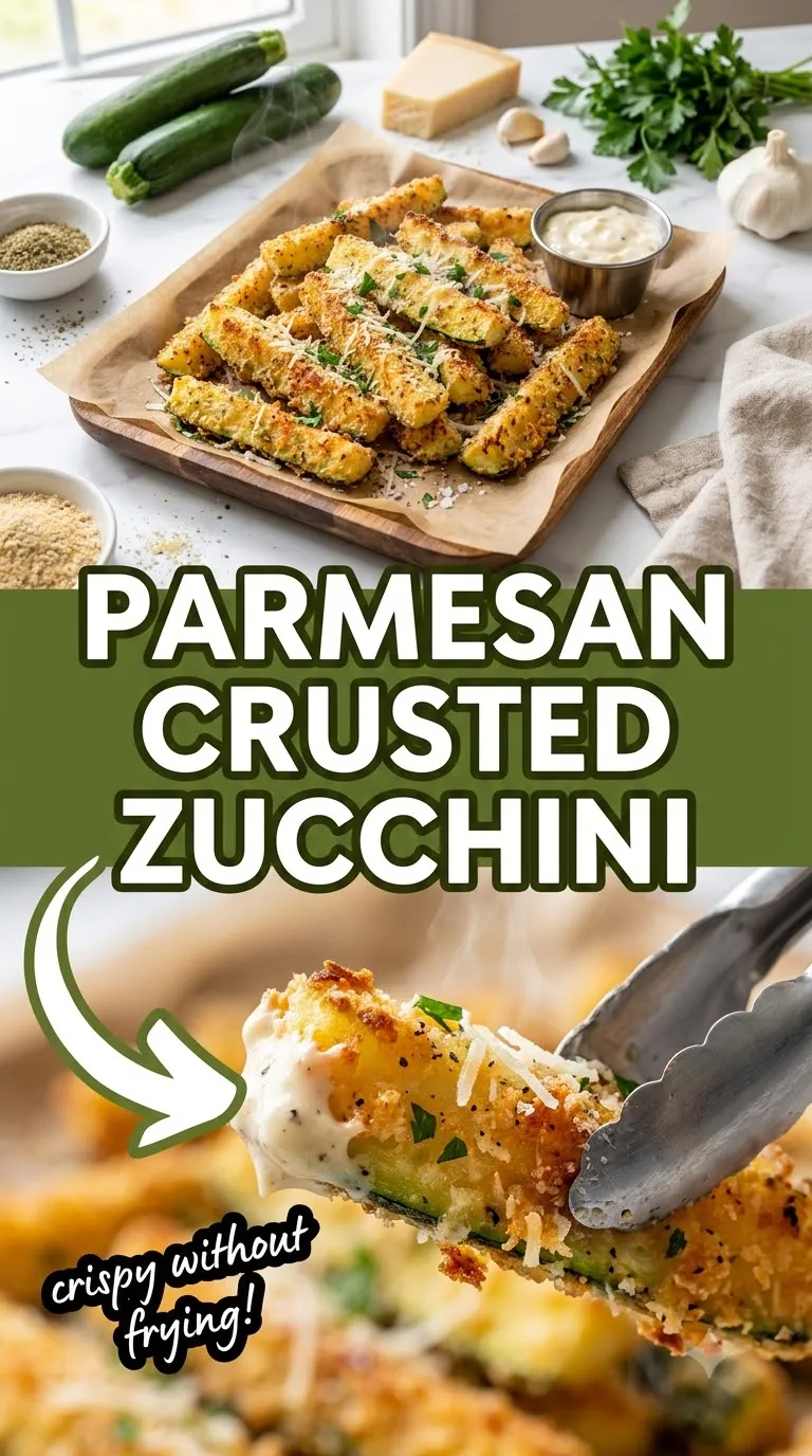 Crispy Parmesan Zucchini Fries Recipe