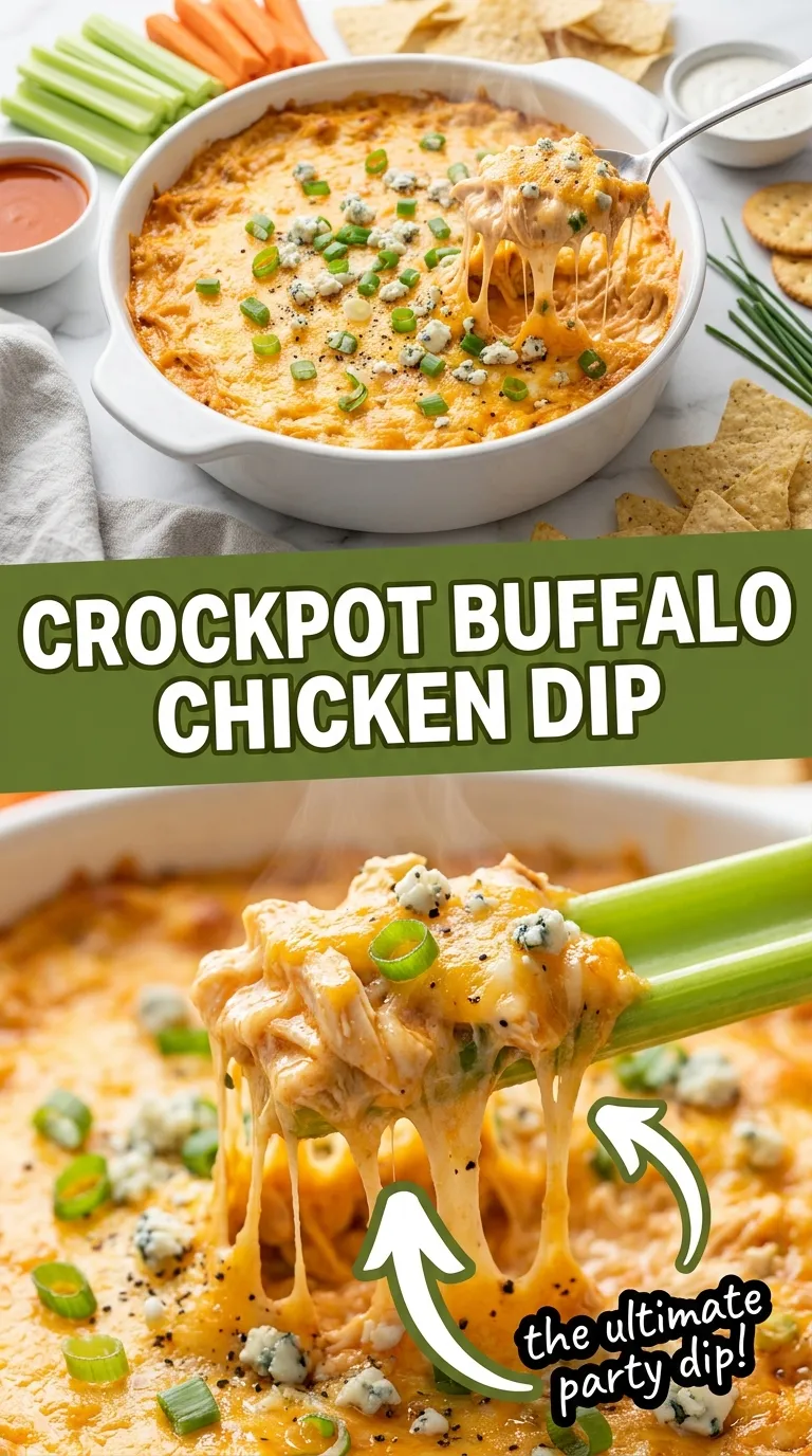 Crockpot Buffalo Chicken Dip Recipe