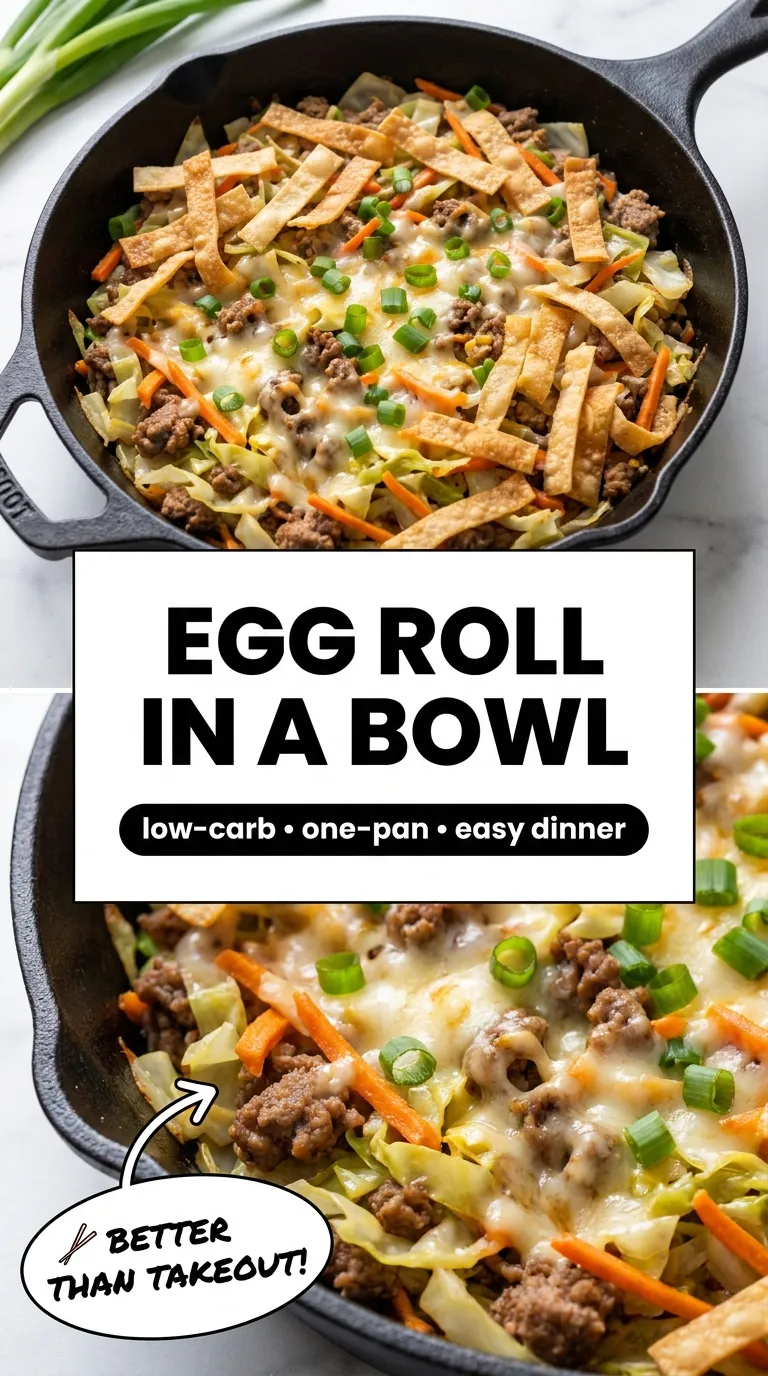 EGG ROLL IN A BOWL 30 MINUTE SKILLET MEAL 4 Egg Roll In A Bowl Recipe