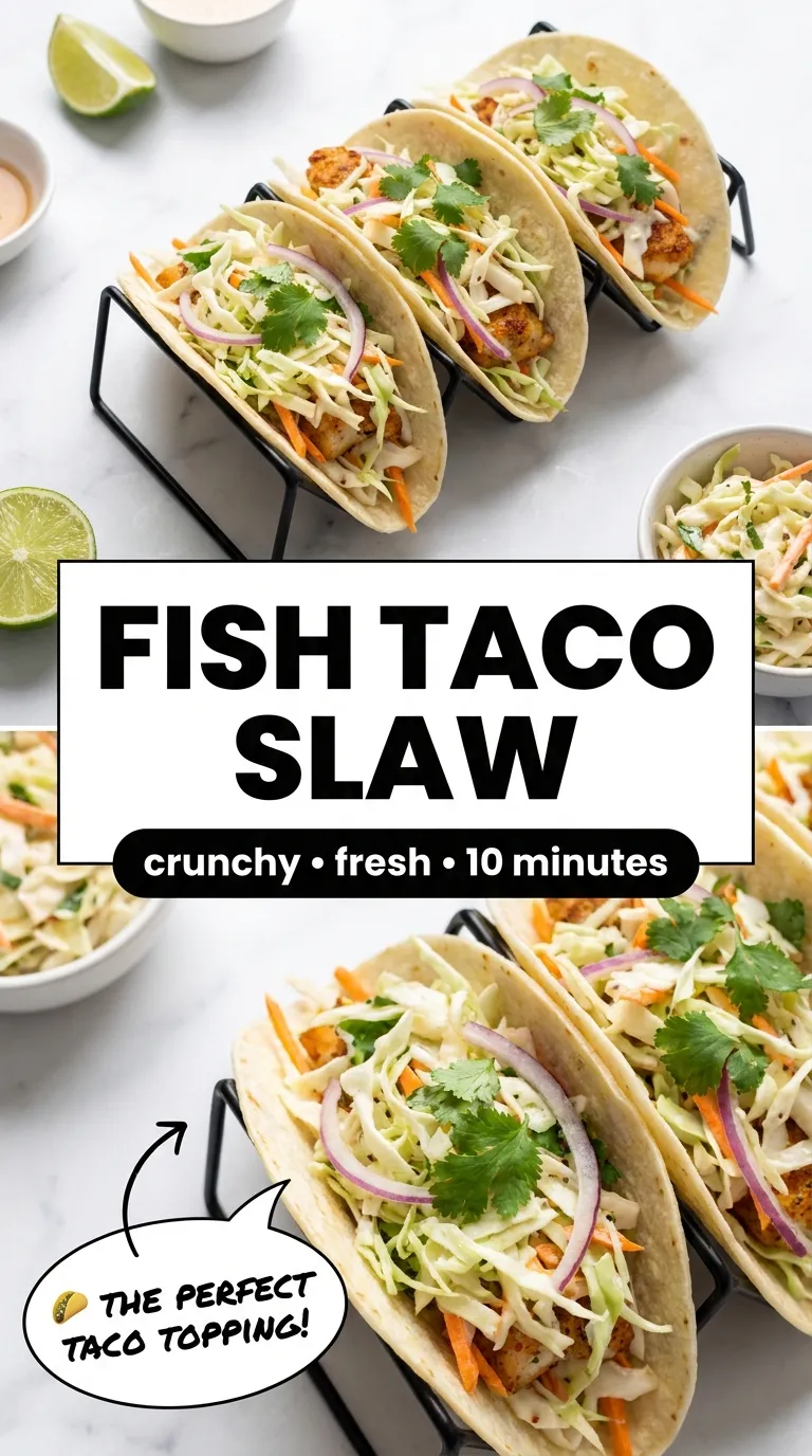 FISH TACO SLAW READY IN FIVE MINUTES 4 Fish Taco Slaw Recipe