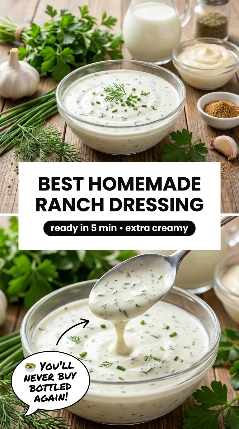 Homemade Ranch Dressing Recipe