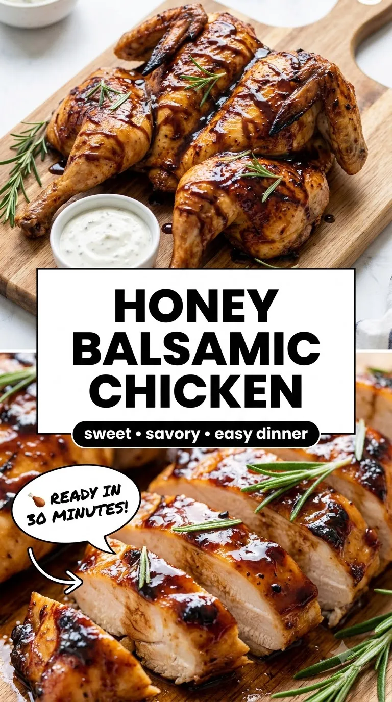 HONEY BALSAMIC CHICKEN READY IN 30 MINUTES 2 Honey Balsamic Chicken Recipe