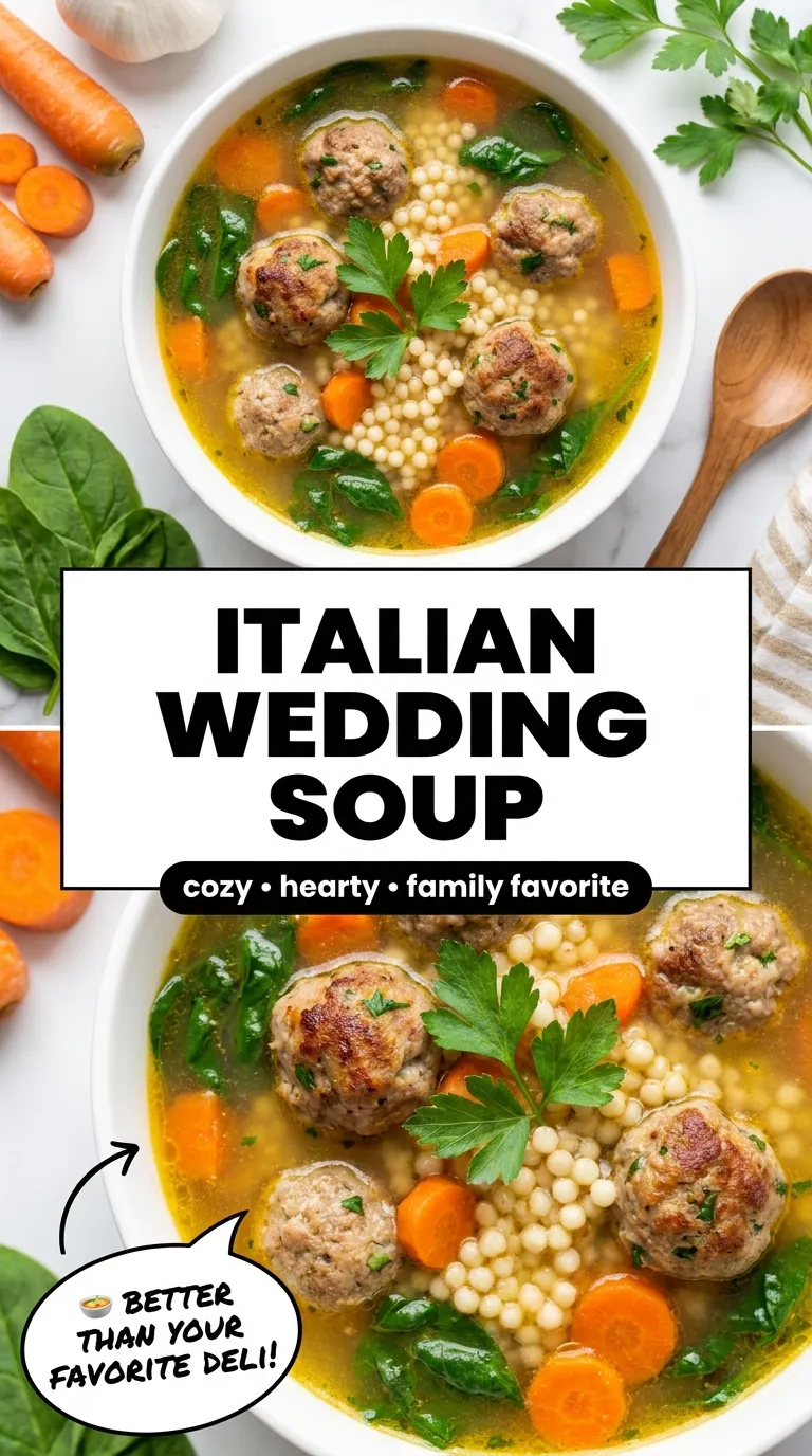 ITALIAN WEDDING SOUP WITH TINY MEATBALLS 4 Italian Wedding Soup Recipe