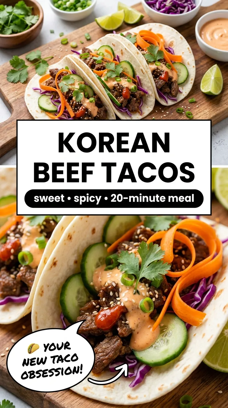 KOREAN BEEF TACOS READY IN 30 MINUTES 4 Korean Beef Tacos Recipe