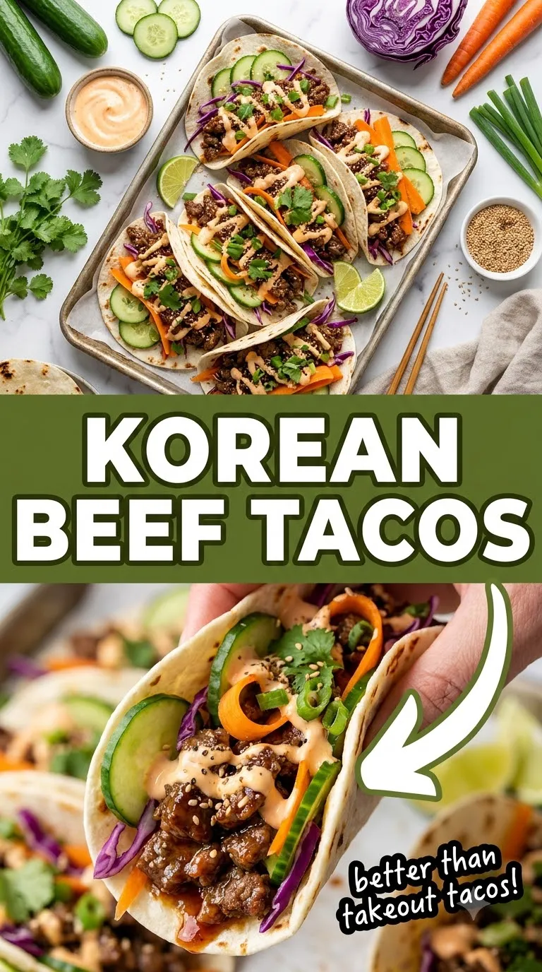 KOREAN GROUND BEEF TACOS FOR TACO TUESDAY 2 Korean Ground Beef Tacos Recipe