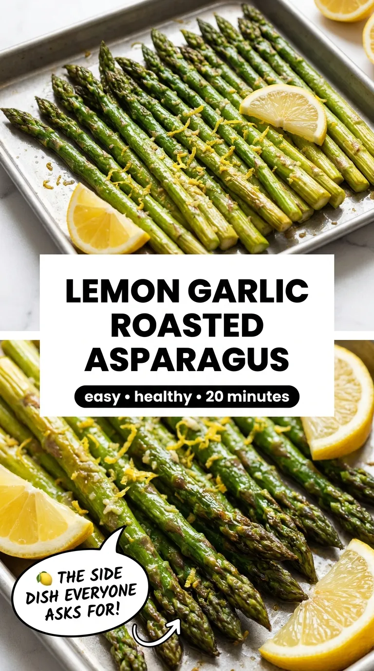 Oven Roasted Asparagus with Lemon and Garlic Recipe