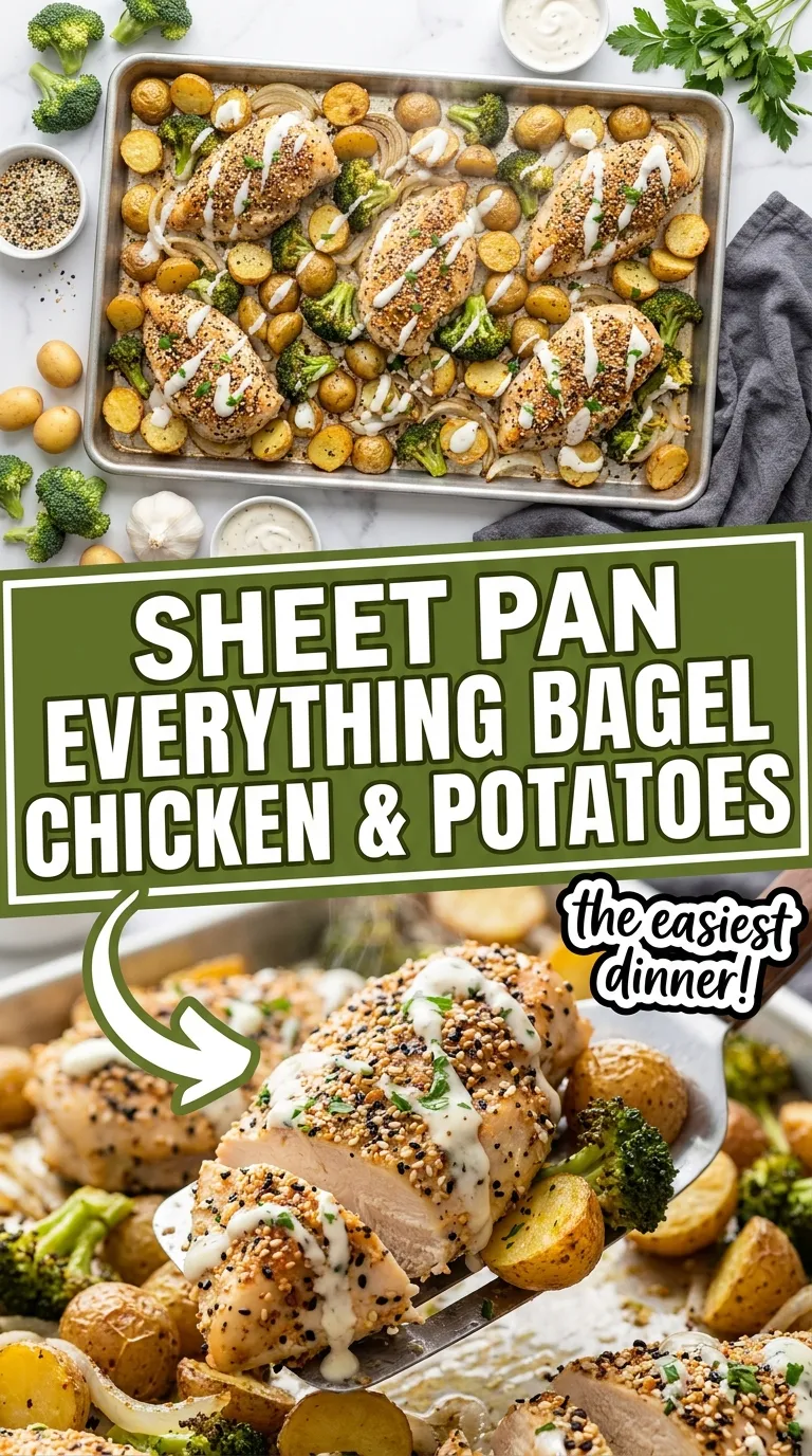Sheet Pan Everything Bagel Chicken & Potatoes Recipe