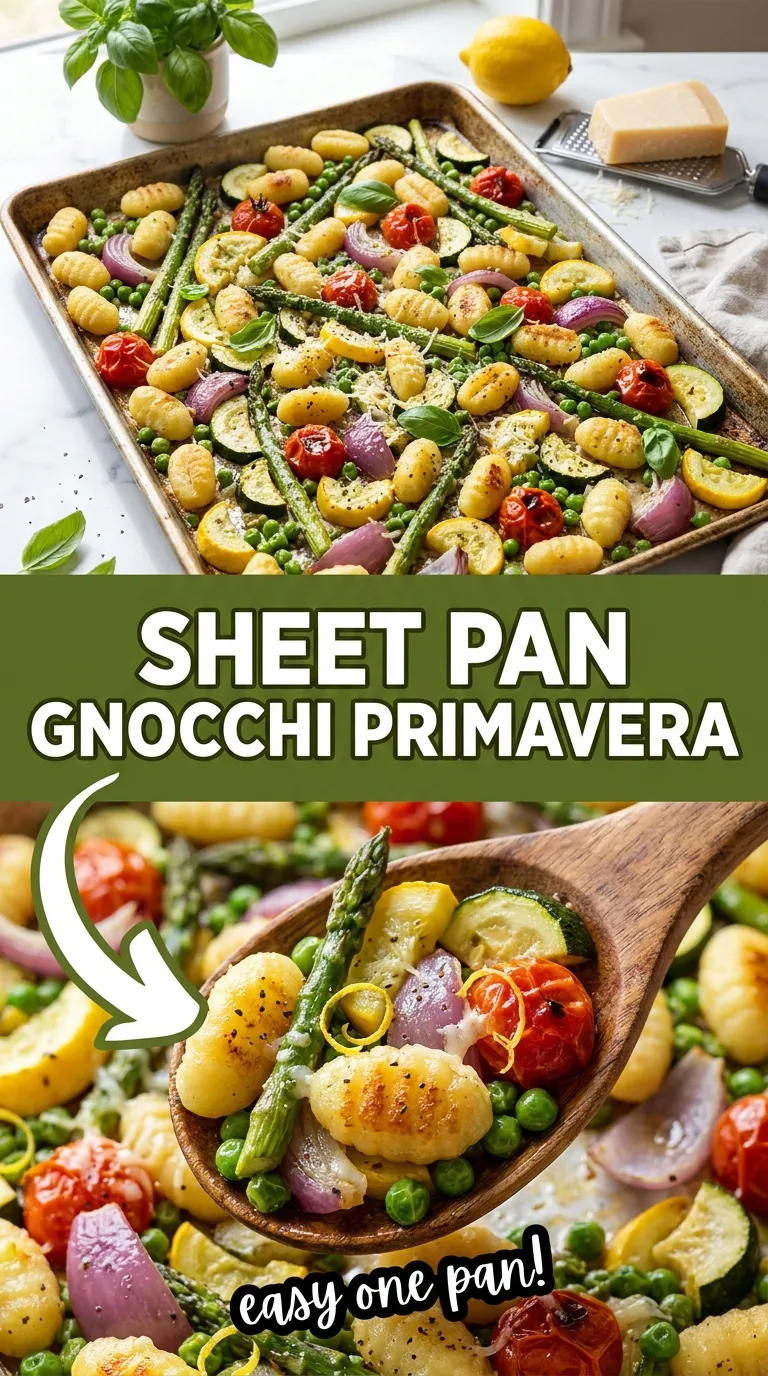 Sheet Pan Gnocchi Primavera Recipe
