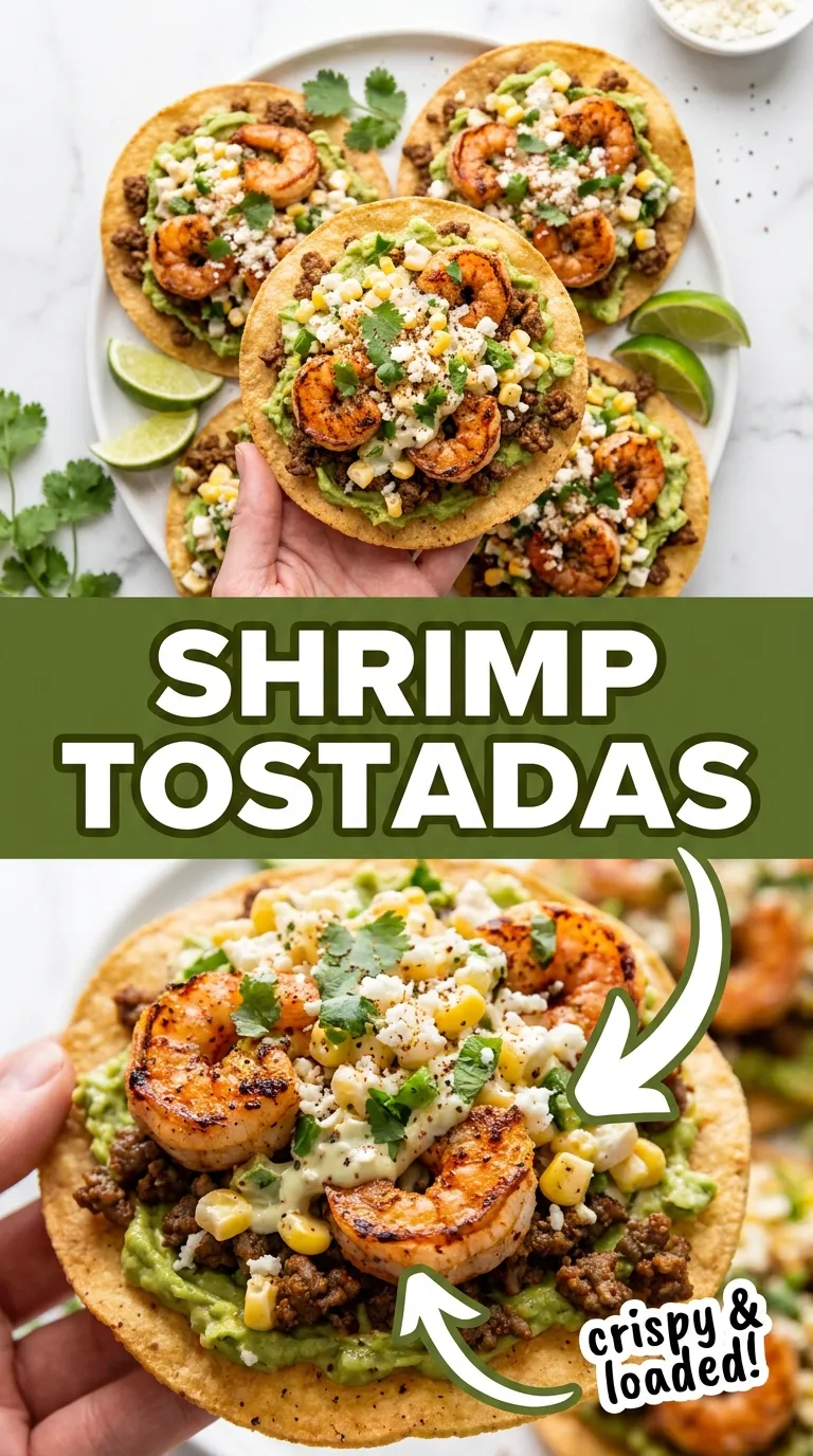 SHRIMP TOSTADAS WITH MEXICAN STREET CORN CRISPY 4 Shrimp Tostadas With Mexican Street Corn Recipe