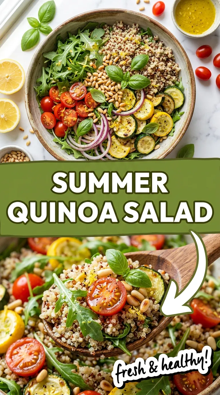 SUMMER VEGETABLE QUINOA SALAD WITH LEMON VINAIGRETTE 4 Summer Vegetable Quinoa Salad Recipe
