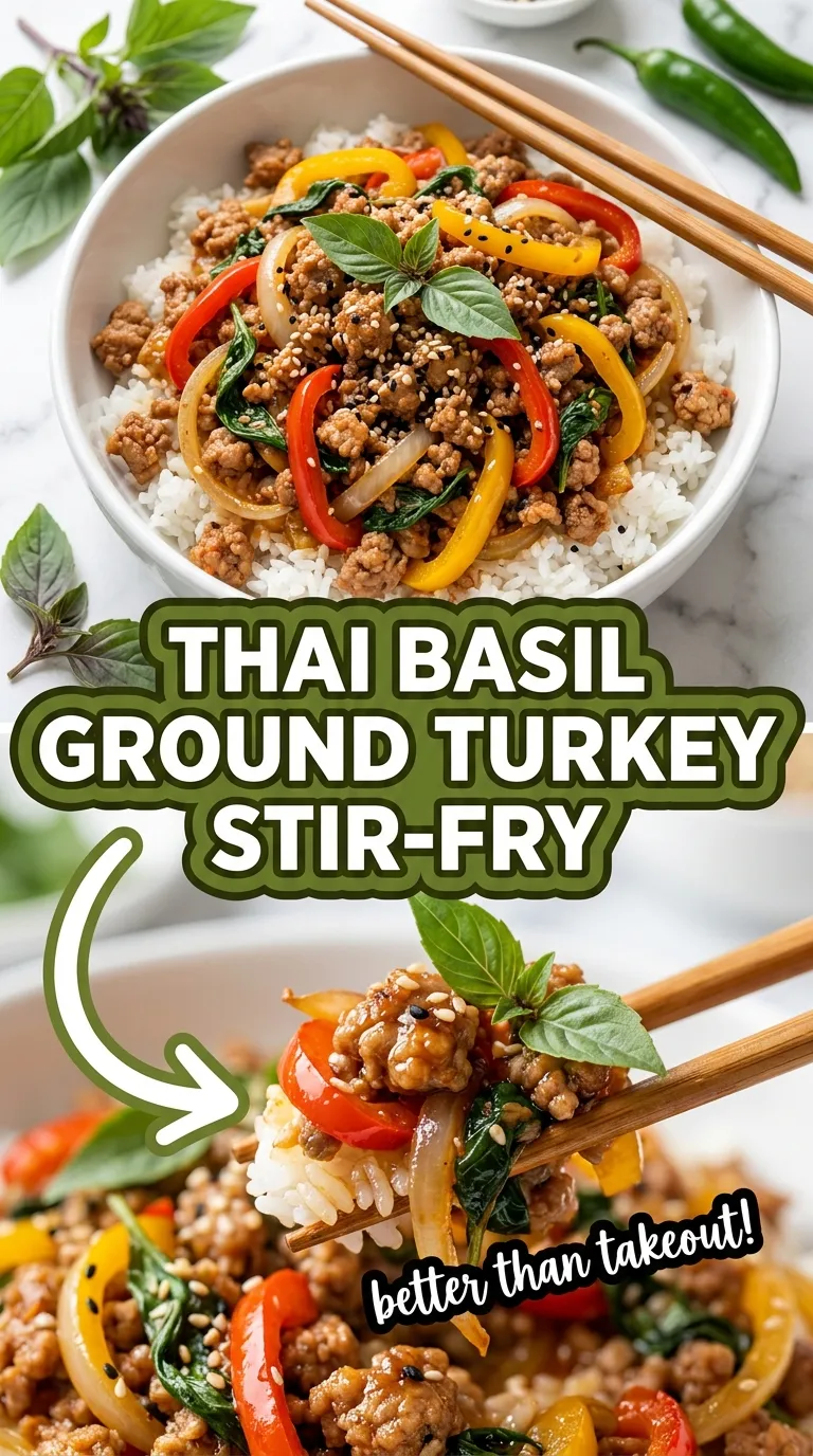 Thai Basil Ground Turkey Stir-Fry Recipe