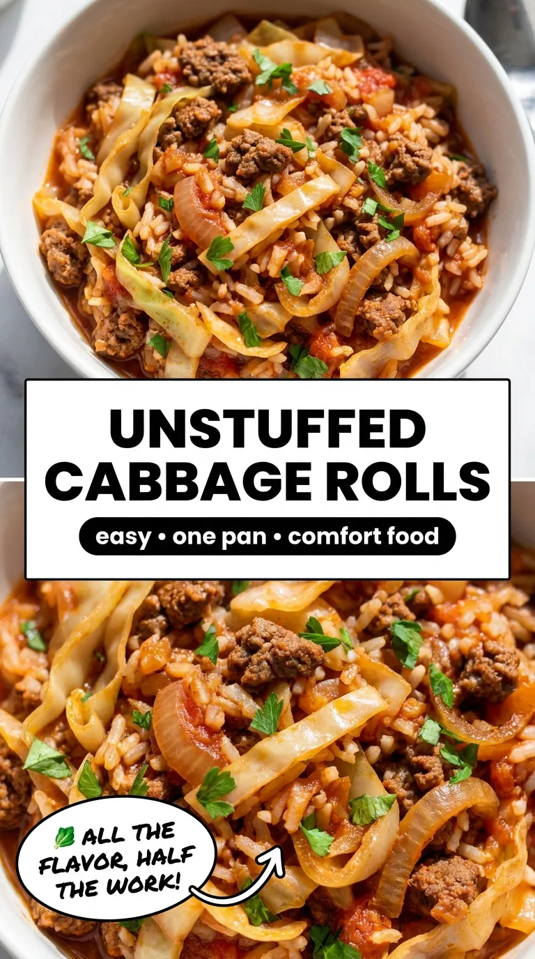UNSTUFFED CABBAGE ROLLS READY IN 30 MINUTES 4 Unstuffed Cabbage Rolls Recipe