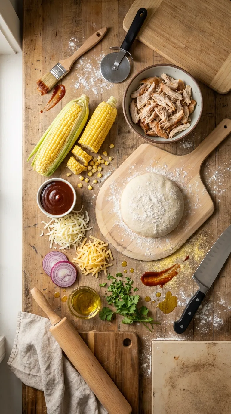 BBQ Chicken Pizza Ingredients