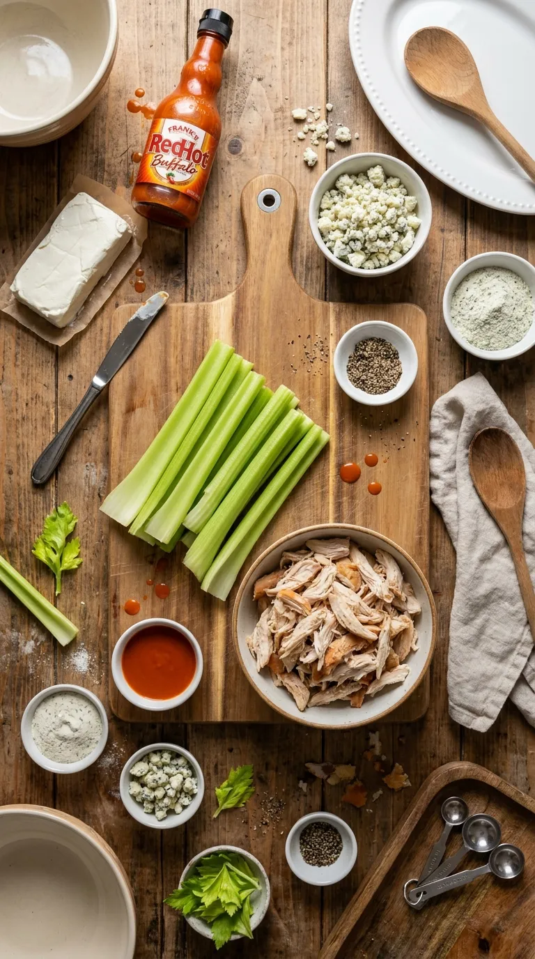 Buffalo Chicken Celery Sticks Ingredients