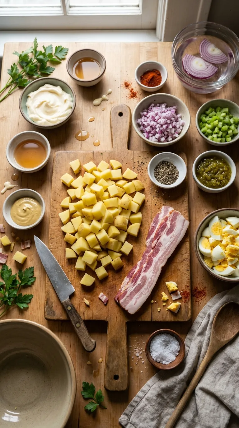 Classic Potato Salad with Bacon Ingredients