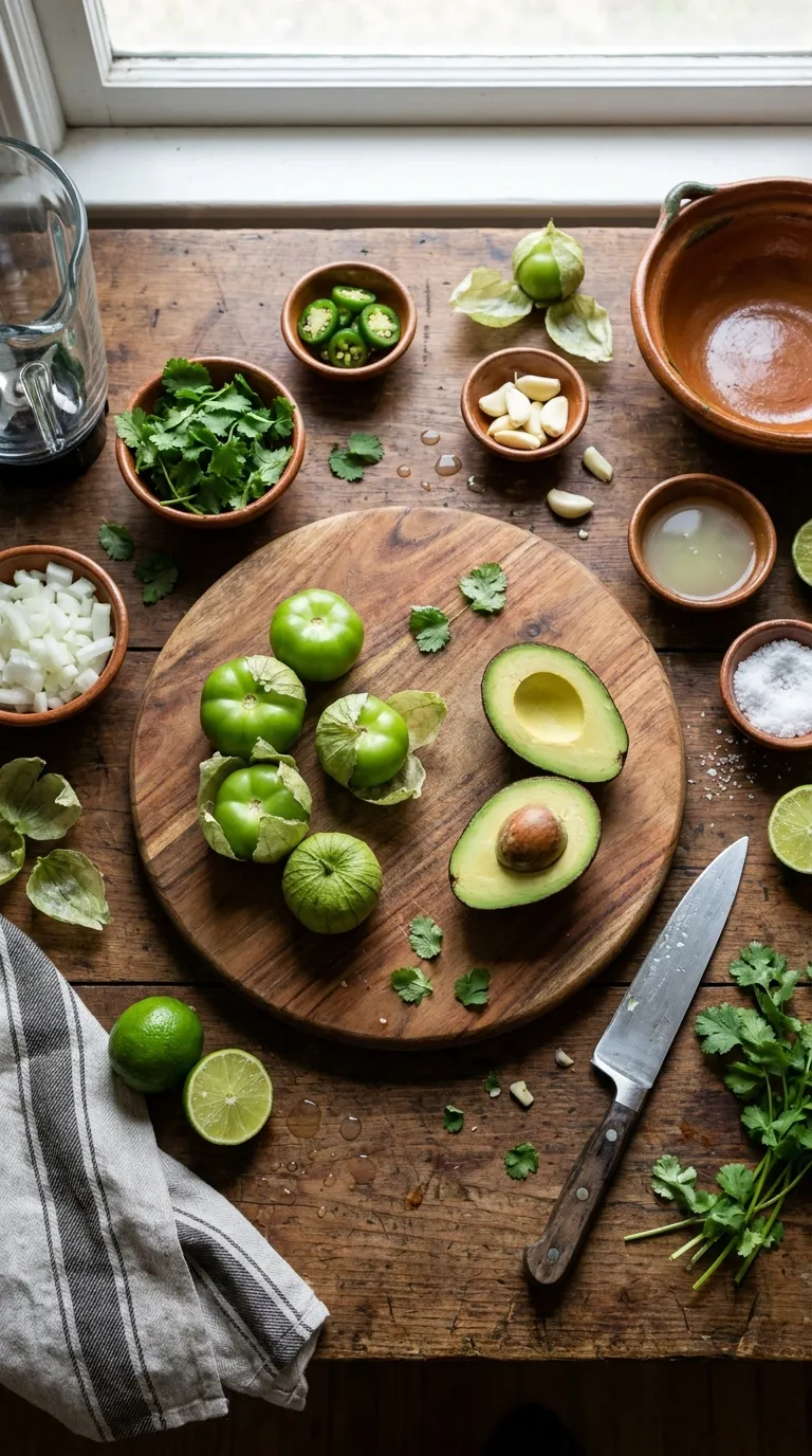 Avocado Salsa Verde Ingredients