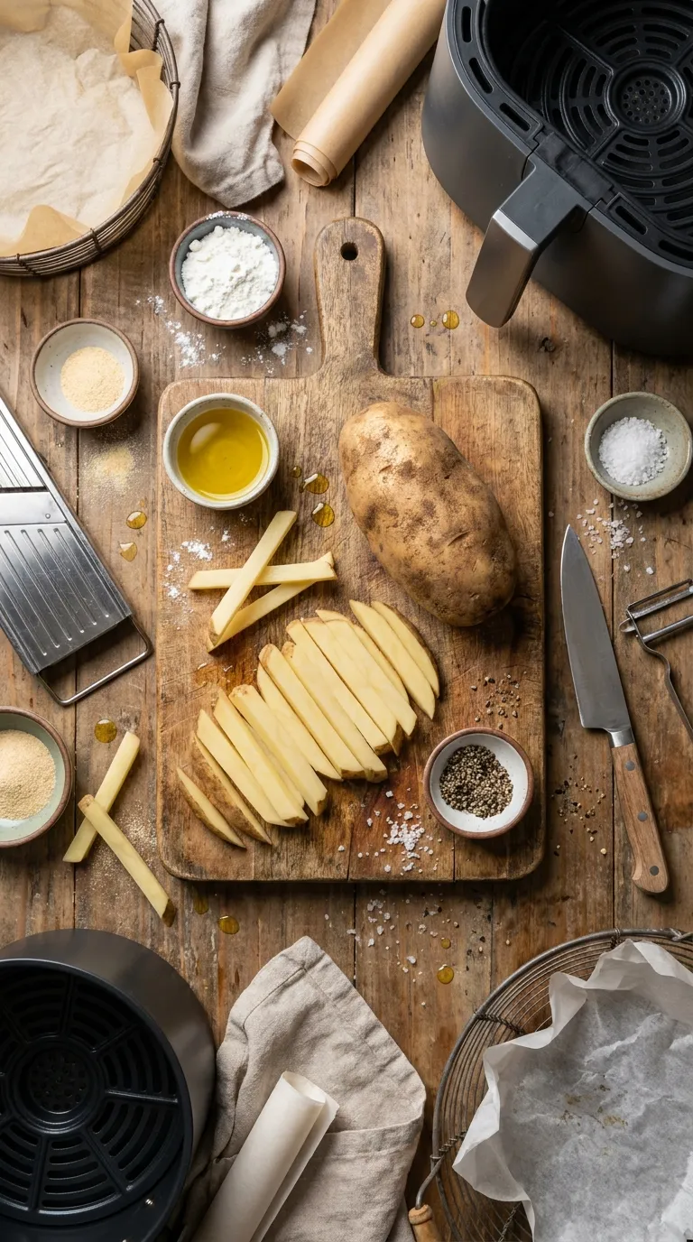 CRISPY AIR FRYER FRENCH FRIES RECIPE 2 Air Fryer French Fries Ingredients