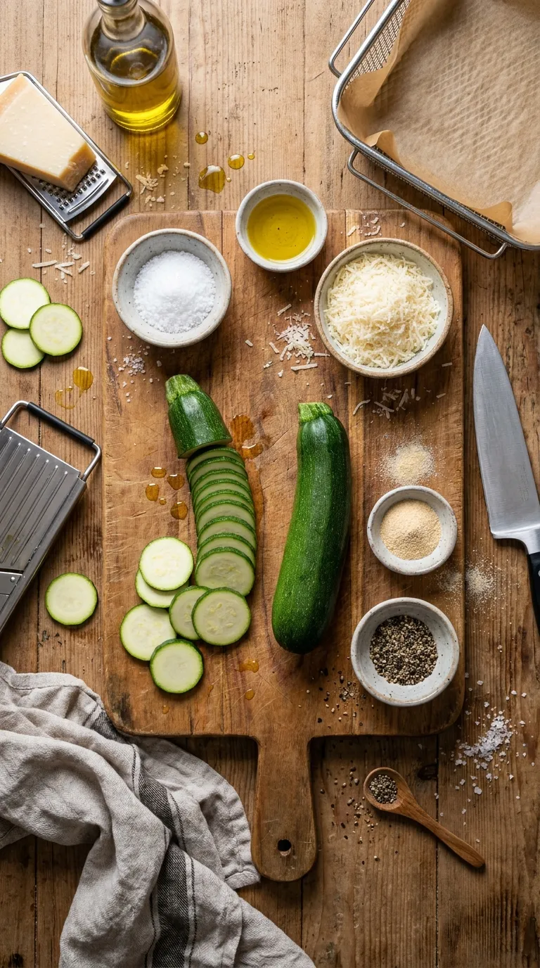 CRISPY AIR FRYER ZUCCHINI CHIPS IN 10 MIN 2 Air Fryer Zucchini Chips Ingredients