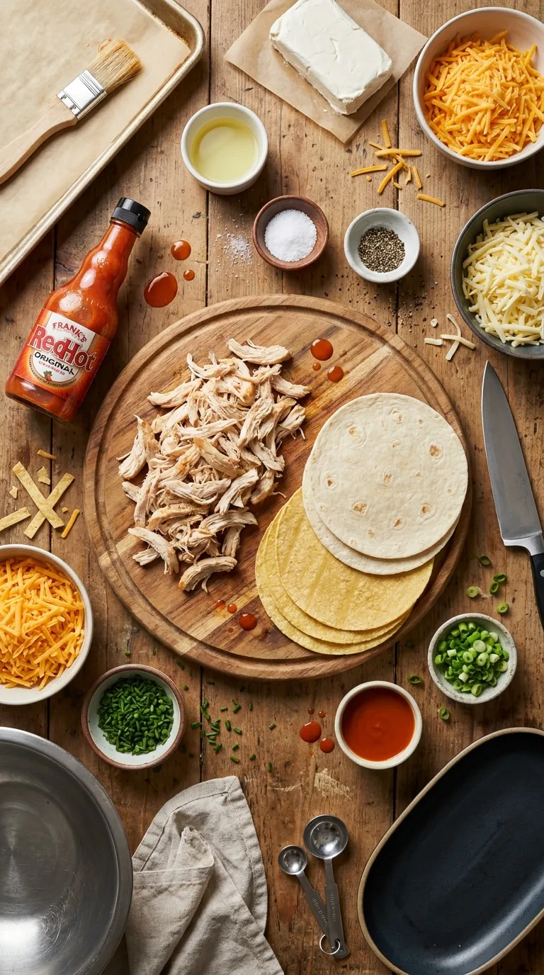 CRISPY OVEN BAKED CHICKEN BUFFALO TAQUITOS 2 Chicken Buffalo Taquitos Ingredients