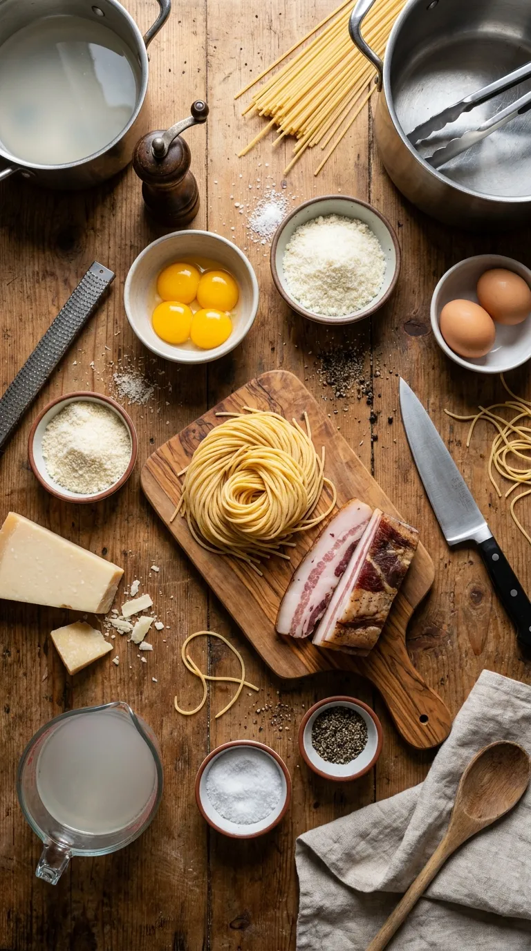 EFFORTLESS PASTA CARBONARA IN 30 MINUTES 2 Pasta Carbonara Ingredients
