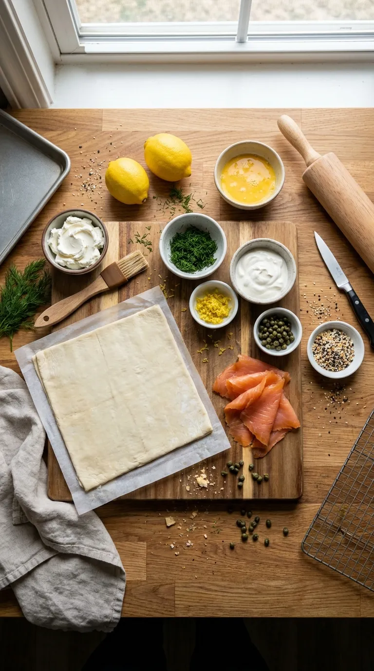 Everything Bagel Salmon Cream Puffs Ingredients