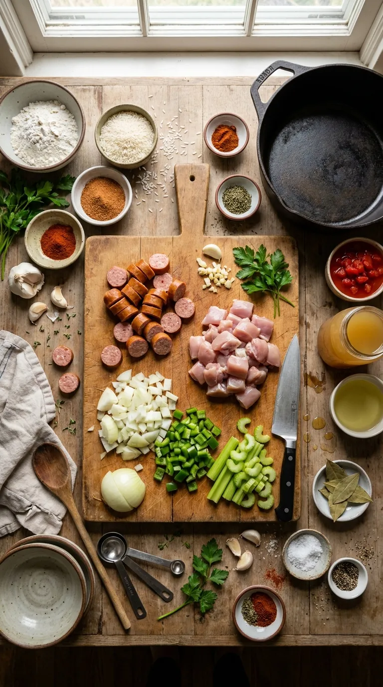 Gluten-Free Jambalaya Ingredients
