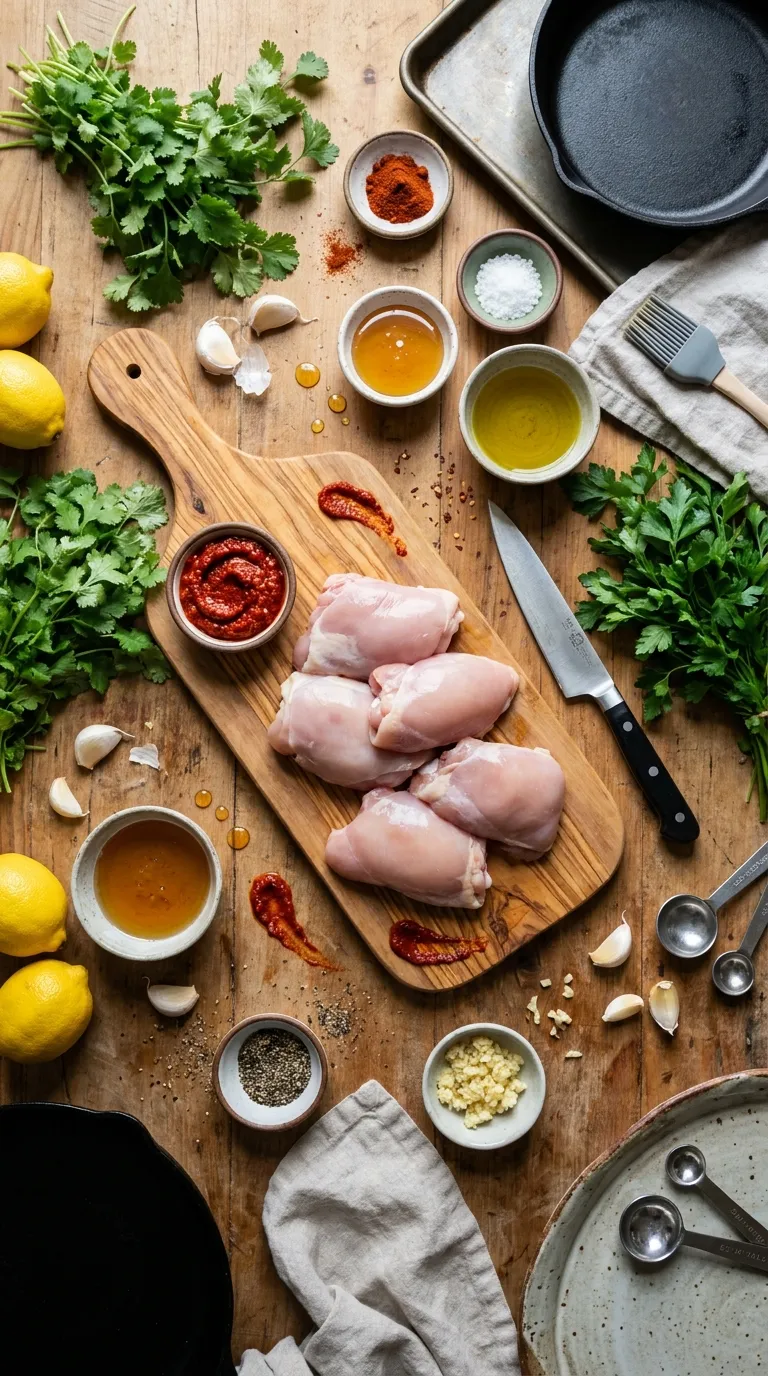 Honey Harissa Chicken Ingredients