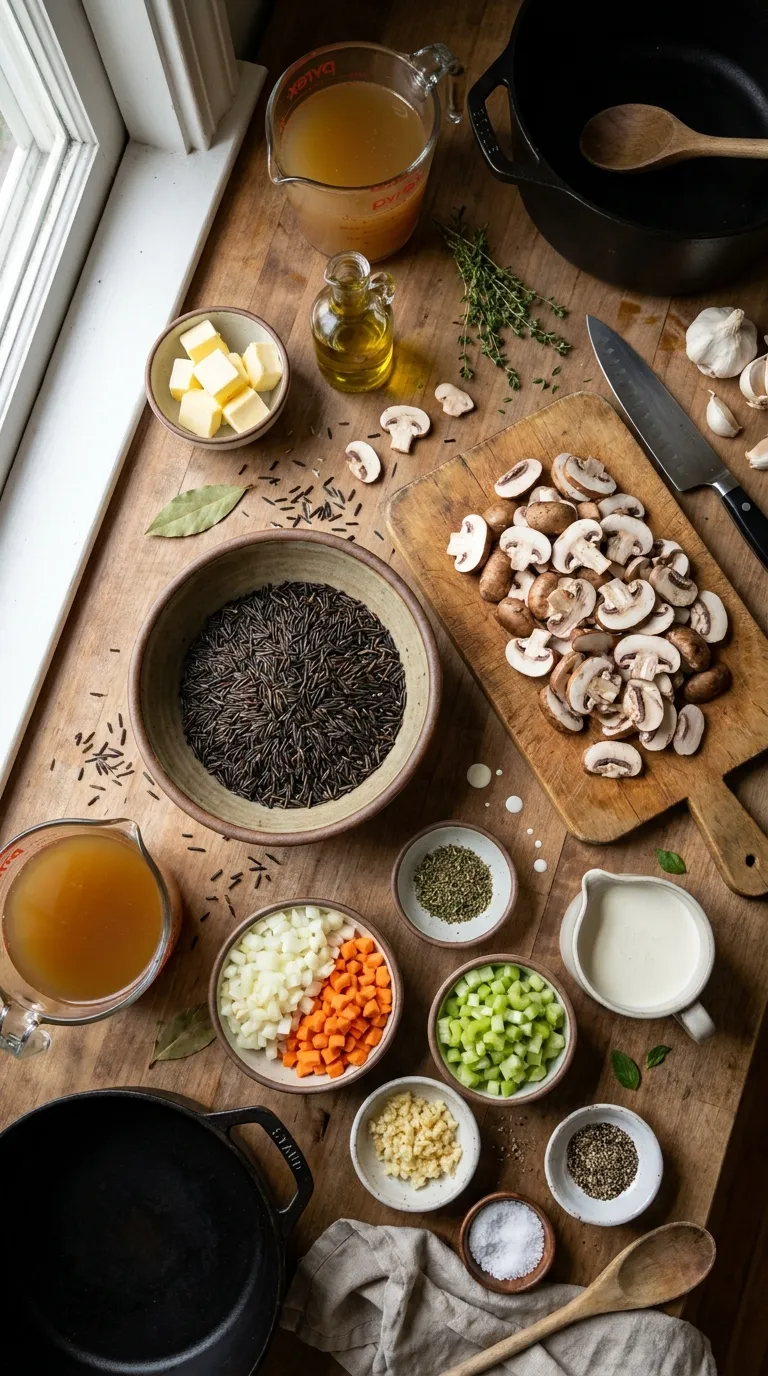 INSTANT POT WILD RICE SOUP HEARTY COMFORT 2 Instant Pot Wild Rice Soup Ingredients
