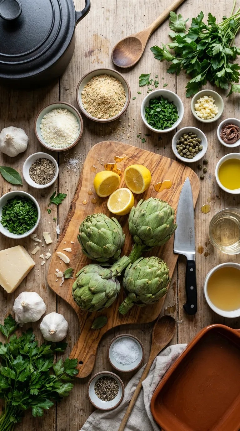 ITALIAN STUFFED ARTICHOKES AN EASY SPRING WINNER 2 Italian Stuffed Artichokes Ingredients