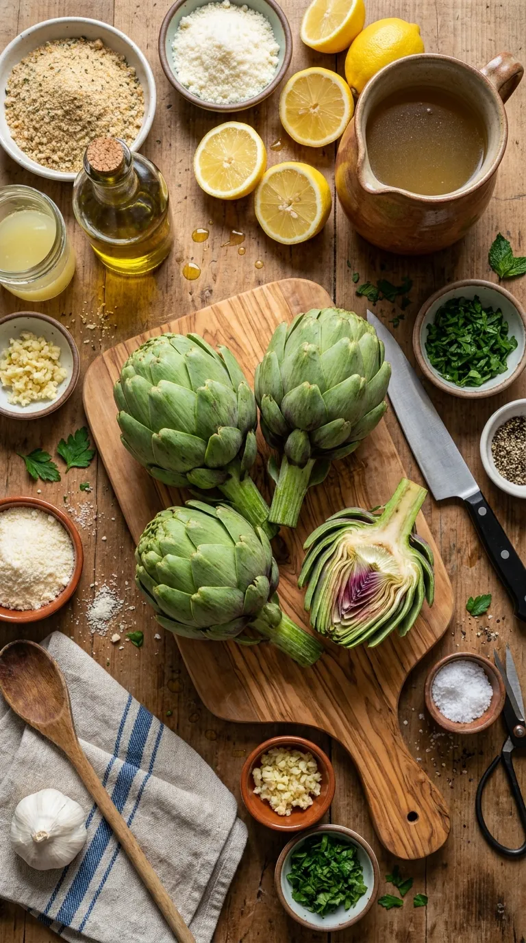 Italian Stuffed Artichokes Ingredients