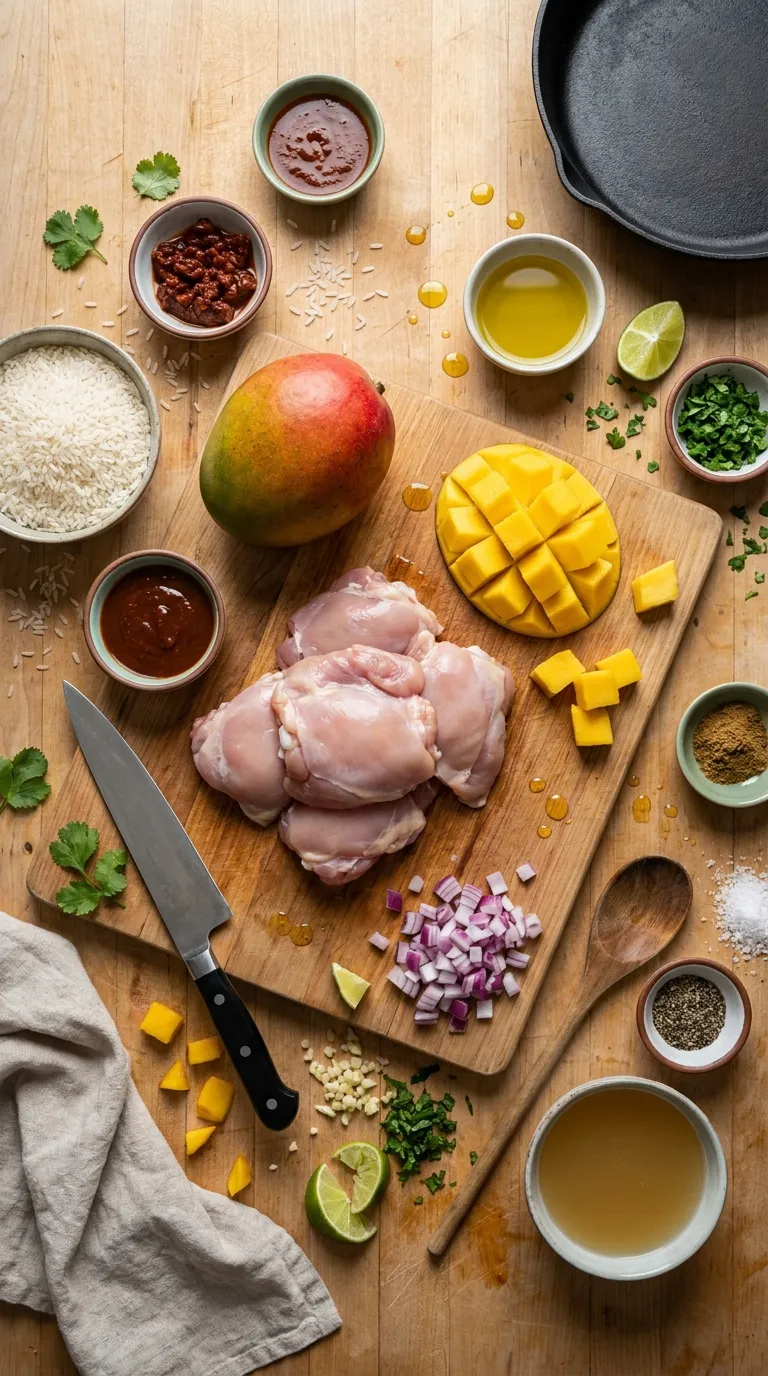 Mango Chipotle Chicken Rice Bowls Ingredients