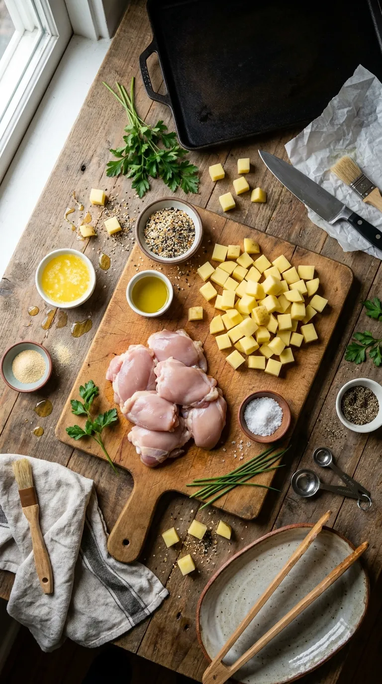 Sheet Pan Everything Bagel Chicken & Potatoes Ingredients