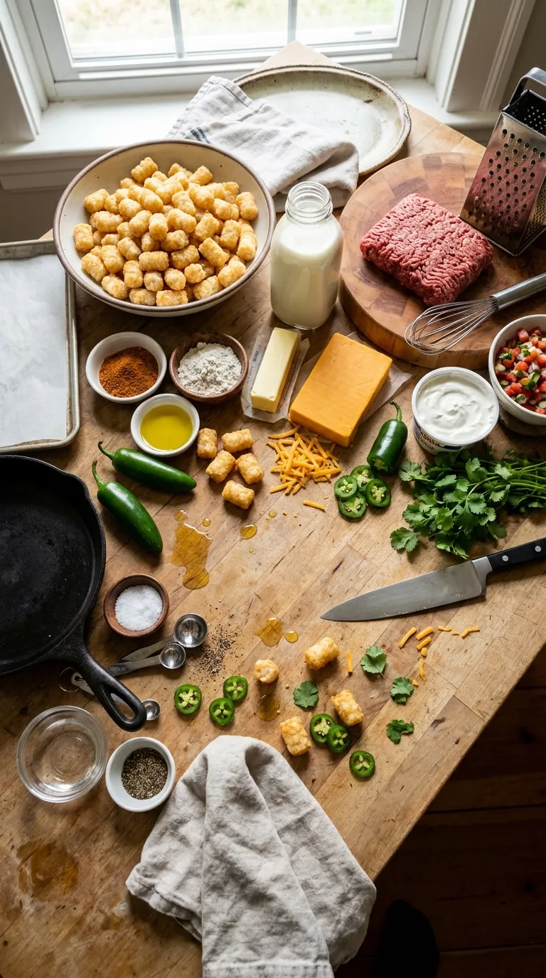 SMASHED TOTCHOS EXTRA CRISPY LOADED RECIPE 2 Loaded Smashed Totchos Ingredients