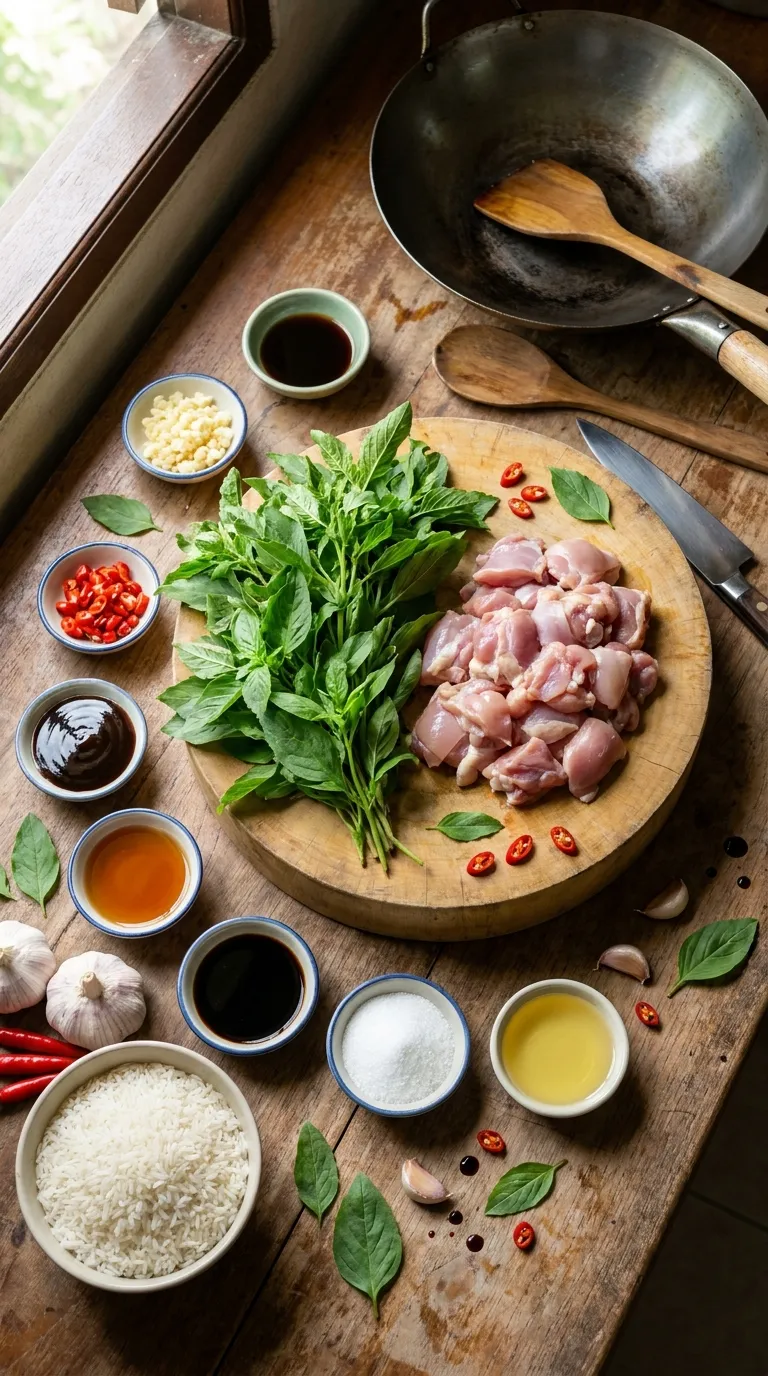 Thai Basil Chicken Ingredients