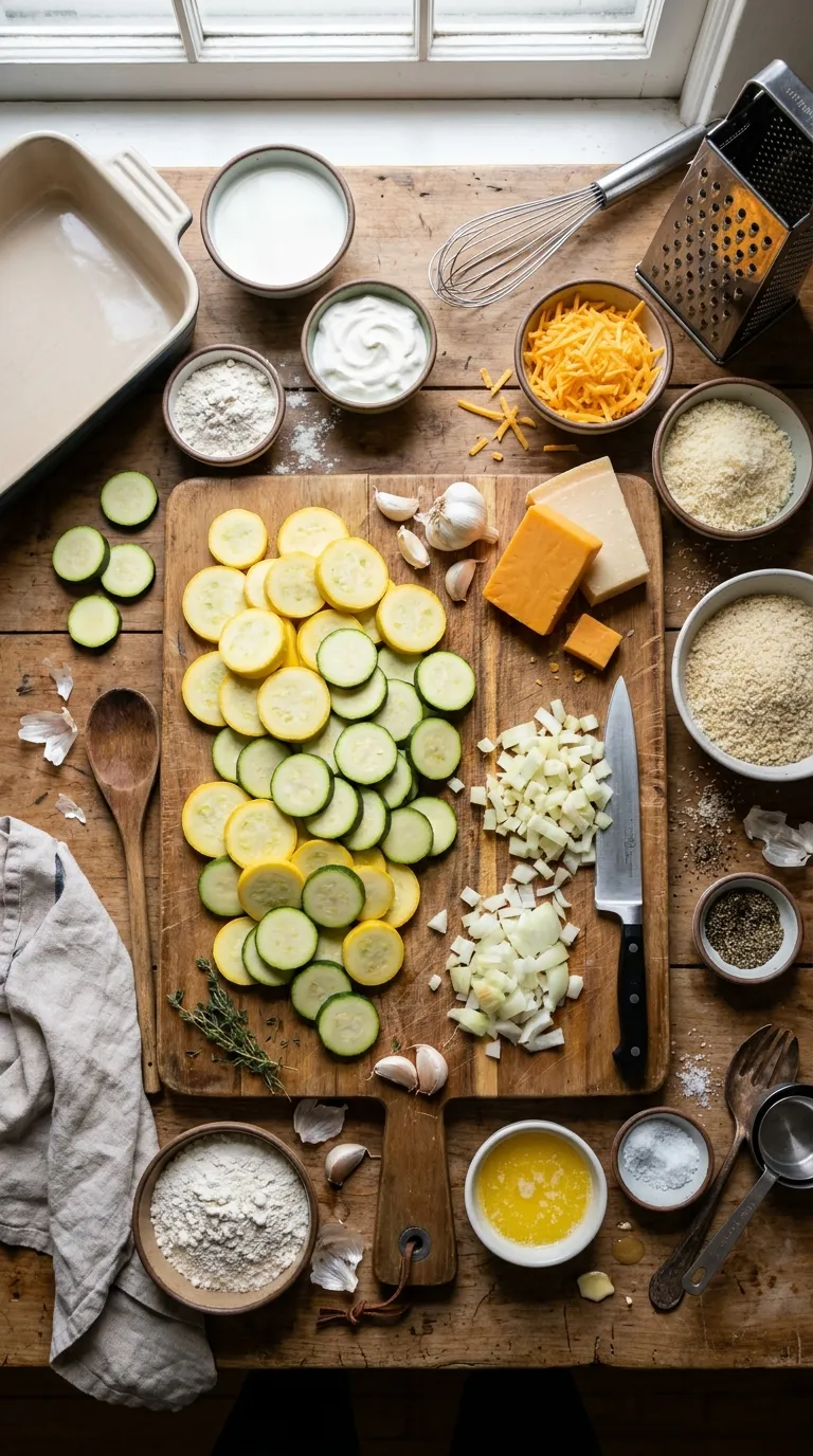 Summer Squash Casserole Ingredients