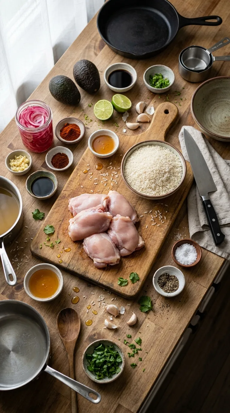 Chicken Rice Bowls Ingredients