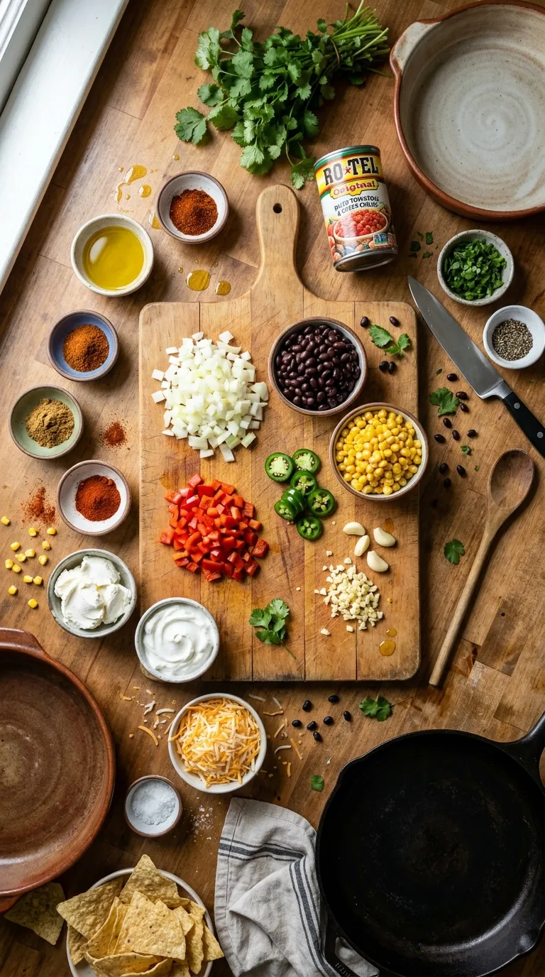 Mexican-Inspired Dip Ingredients