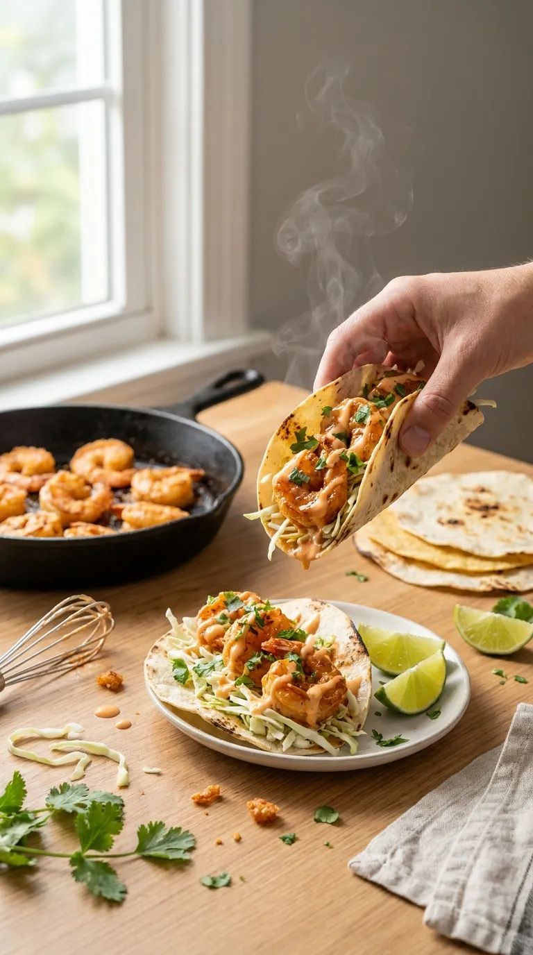 How to Make Bang Bang Shrimp Tacos
