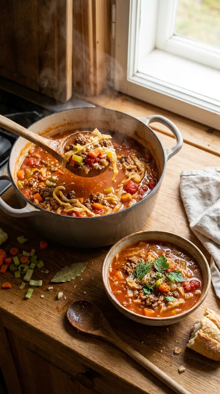 How to Make Cabbage Roll Soup