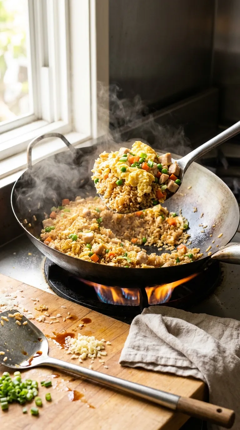 How to Make Dump and Bake Fried Rice