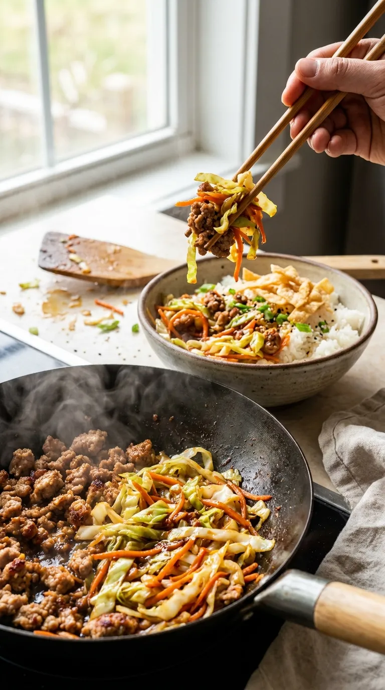 EGG ROLL IN A BOWL 30 MINUTE SKILLET MEAL 3 How to Make Egg Roll In A Bowl
