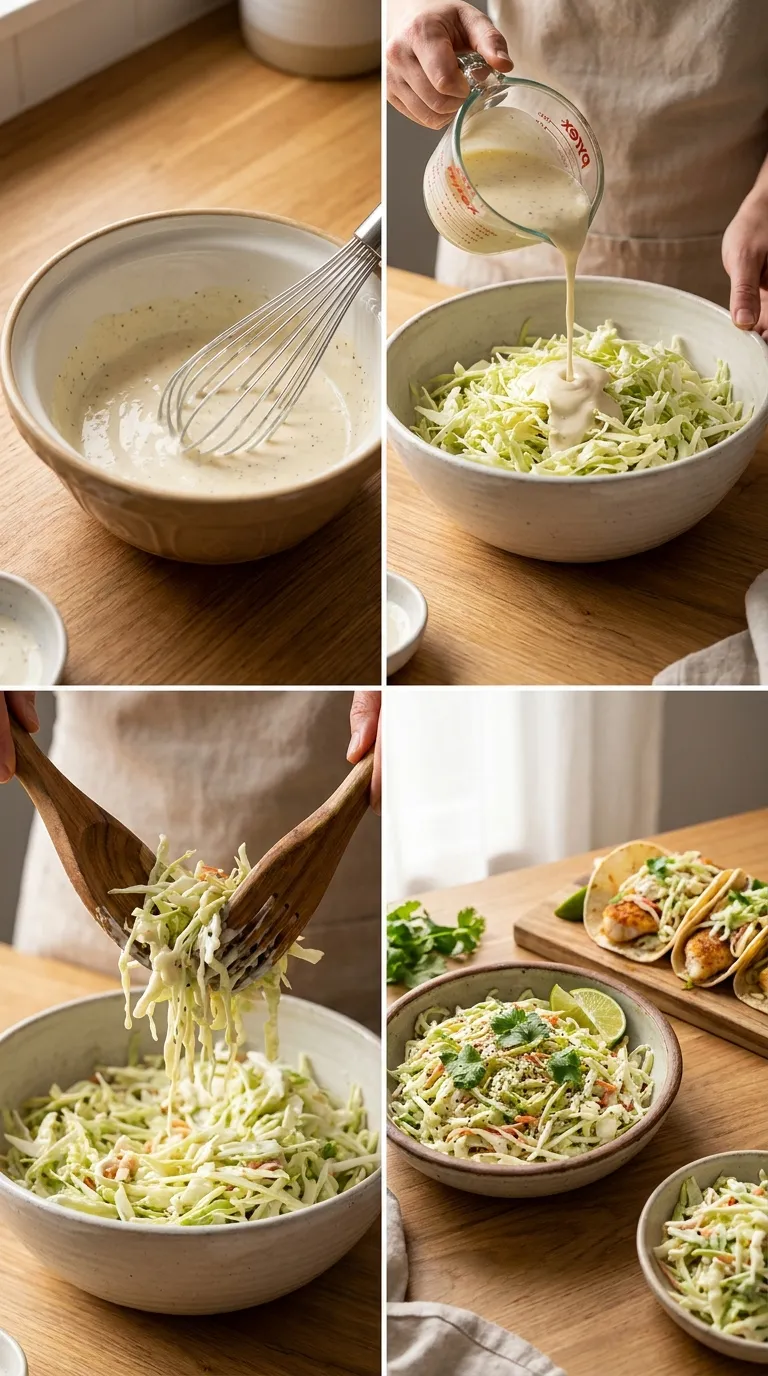 FISH TACO SLAW READY IN FIVE MINUTES 3 How to Make Fish Taco Slaw
